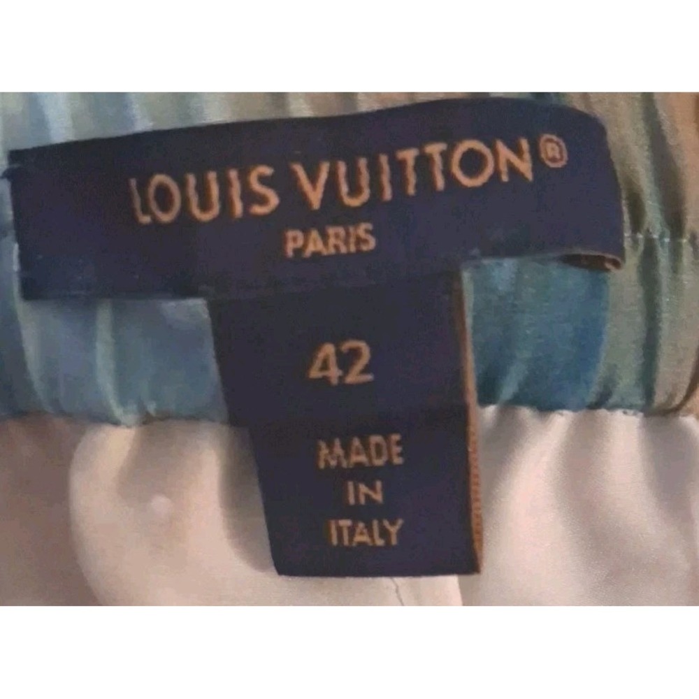 Authentic Louis Vuitton Tie Dye Silk Pants Men's Size 42 Pockets Made in Italy - Picture 8 of 16